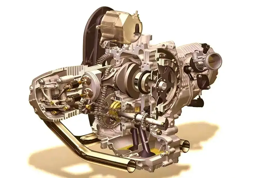 Motorrad-Kraftübertragungs- und Gangschaltsystem