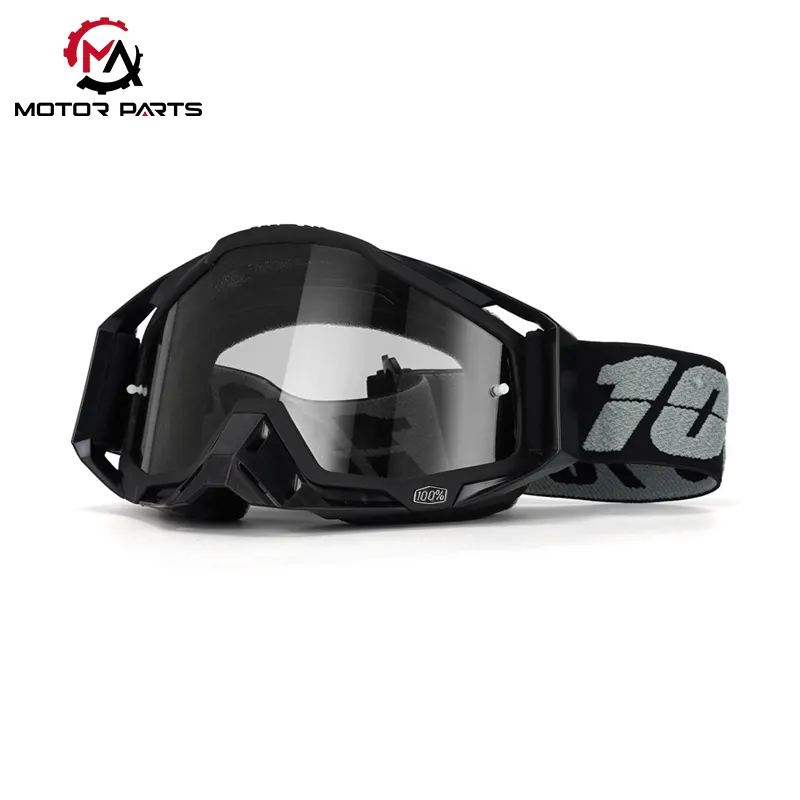 Motorradbrille mit farbigen Gläsern